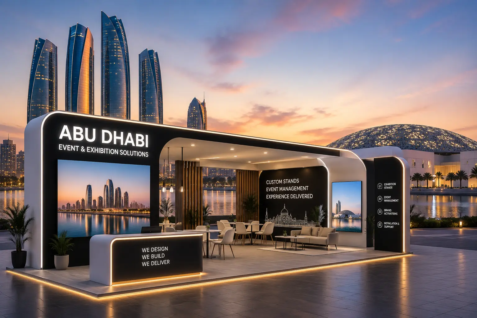 Exhibition stand and event solutions in Abu Dhabi