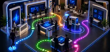 Visitor Flow & Engagement Mapping visual