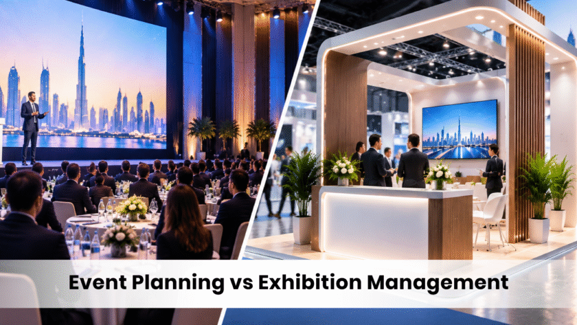 event planning vs exhibition management